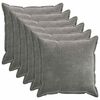 vidaXL Spilvenu pārvalks 6 pcs HOUTEN Tum&scaron;i pelēka 70 x 70 cm