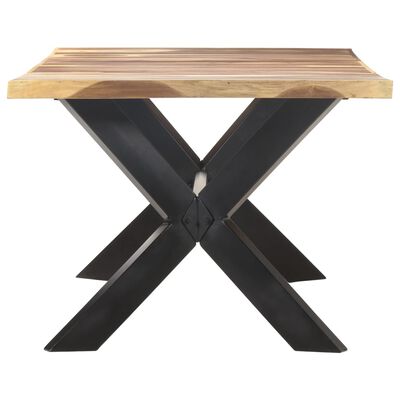 vidaXL virtuves galds, 200x100x75 cm, masīvkoks ar medus apdari