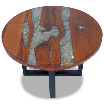 vidaXL kafijas galdiņš, 60 cm, tīkkoks