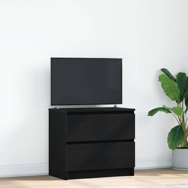 vidaXL TV skapis Melns 60x35x54 cm Engineered Wood
