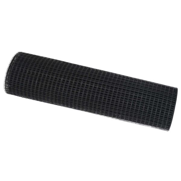 vidaXL Metinātās stieples žogs Pelēka 0.8 x 10 m