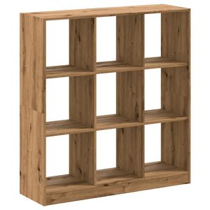 vidaXL grāmatplaukts, koka krāsa, 102x32x108 cm, inženierijas koks