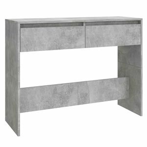 vidaXL kafijas galdiņ&scaron;, betona pelēks, 100x35x76,5 cm