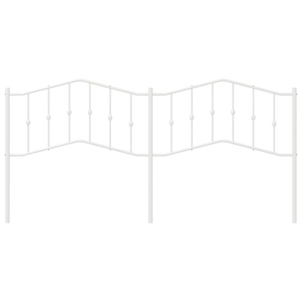 vidaXL gultas galvgalis, balts, 200 cm