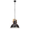 vidaXL griestu lampa, industriāls dizains, melna, 25 W, 30 cm, E27