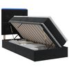 vidaXL LED uzglabā&scaron;anas gulta ar matraci Melns 100 x 200 cm Samts