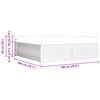 vidaXL Gultas rāmis ar matraci Krēmkrāsa 180 x 200 cm audums