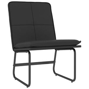 vidaXL atpūtas krēsls, melns, 54x75x76 cm, mākslīgā āda