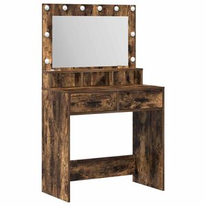 vidaXL Dressing galds Dūmaka ozols 79 x 41 x 135 cm Inženierijas koks