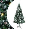 vidaXL Mākslīgā Ziemassvētku eglīte su 300 LED ar statīvu Zaļa 240 cm
