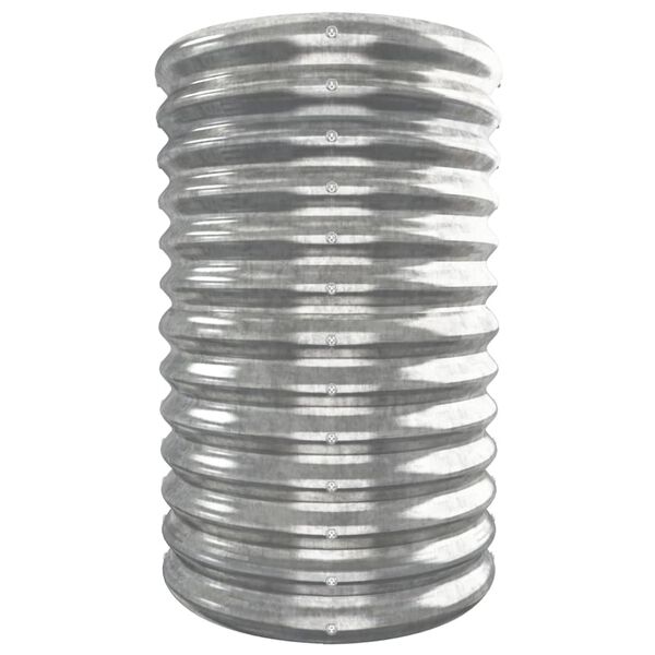 vidaXL augstā puķu kaste, 332x40x68 cm, cinkots tērauds, sudrabaina