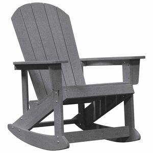 vidaXL Adirondack &scaron;ūpuļkrēsls Gai&scaron;i pelēks HDPE