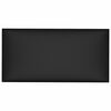vidaXL Sienas galvgals 12 pcs Melns 30 x 15 cm audums