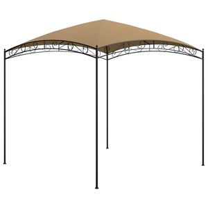 vidaXL dārza nojume, 3x3x2,65 m, pelēkbrūna, 180 g/m&sup2;