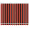 vidaXL Izvelkams jumtiņ&scaron; oranža un brūna 300 x 250 cm audums