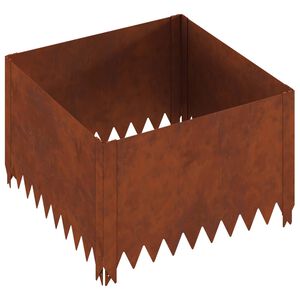 vidaXL Zāliena Apmale 60 x 60 x 35 cm Tērauds Rūsa