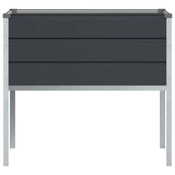 vidaXL Puķu kaste Antracīts 100 x 45 x 90 cm Cinkots tērauds