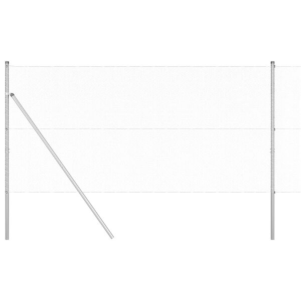 vidaXL Žoga āķis Sudraba 10 x 1,4 m (13 mm siets) Tērauds