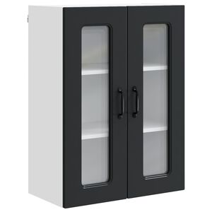 vidaXL Trauku ma&scaron;īnas panelis Kalmar Melna 60 x 31 x 80 cm