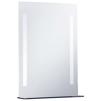 vidaXL vannasistabas spogulis ar LED un plauktu, 50x70 cm