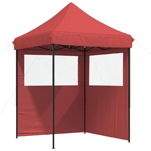 vidaXL Balles telts 200 x 200 x 306 cm Burgundija Oksforda audums