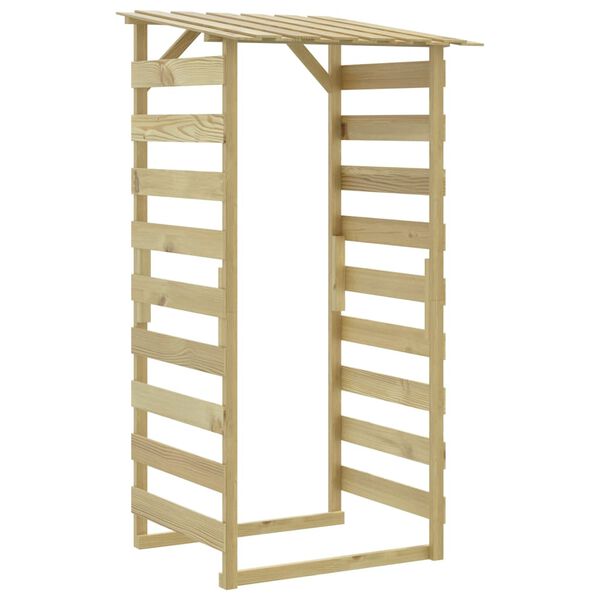 vidaXL pergola ar jumtu, 6 gab., 100x90x200 cm, impregnēta priede