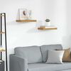 vidaXL Sienas plaukts 2 pcs Bē&scaron;a 40 x 23,5 x 4 cm Inženierijas koks