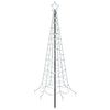 vidaXL LED spirālveida Ziemassvētku eglīte ar mietiņu EKENAS 180 cm