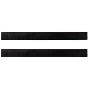 vidaXL Pa&scaron;līpojo&scaron;as durvju birstes 2 pcs Brūna 100 cm