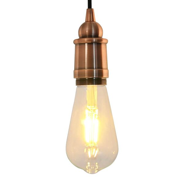 vidaXL Lampu turētāji 2 gab Red Bronze E27
