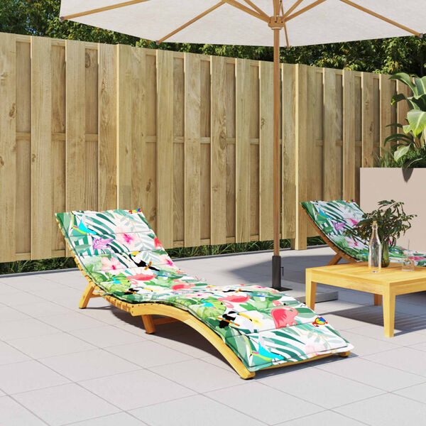 vidaXL sauļo&scaron;anās krēsla matracis, krāsains audums