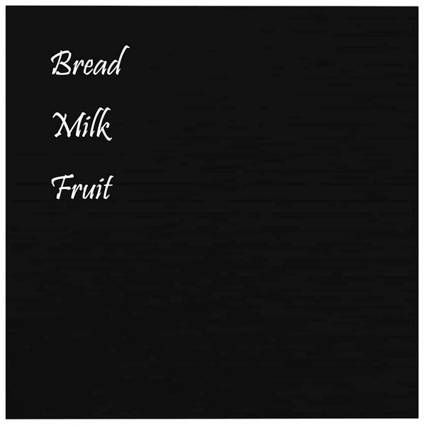 vidaXL magnētiskā tāfele, pie sienas, rūdīts stikls, 40x40 cm, melna