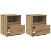 vidaXL naktsskapī&scaron;i 2 gab Artisan Oak 40x40x50 cm Engineered Wood