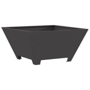 vidaXL Uguns bļoda Melns 60 x 60 x 30 cm Novecināts tērauds