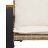vidaXL sols Beige un krēmbalta 115 x 65 x 72 cm Rotangpalma