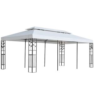 vidaXL Nojumes audums Balts 300 x 600 cm Poliesters