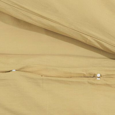vidaXL gultasveļas komplekts, pelēkbrūns, 220x240 cm, kokvilna