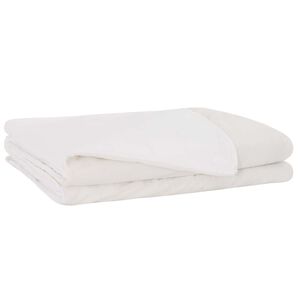 vidaXL Svars sega Balts 200 x 225 cm 9 kg 100% Kokvilna 205T