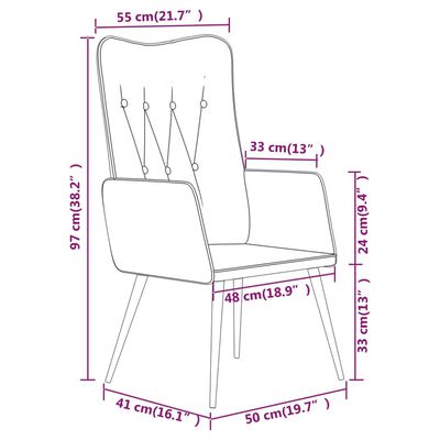 vidaXL atpūtas krēsls, brūns audums