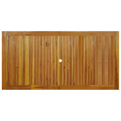 vidaXL dārza galds, 200x100x74 cm, akācijas masīvkoks