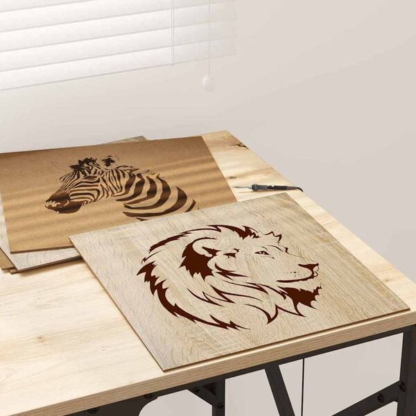 vidaXL Dekora Paneli 50 pcs Sonomas ozola 30 x 30 x 0.3 cm