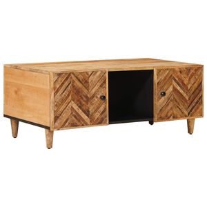 vidaXL Kafijas galdiņ&scaron; Brūna 100 x 54 x 40 cm Cieta mango koksne