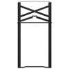 vidaXL Alus galda kāja 2 pcs Melna 39 x 3 x 75 cm