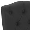 vidaXL virtuves krēsli, 2 gab., melns audums