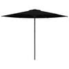 vidaXL Dārza parasols 300 x 300 cm Poliesters Taisnstūra Melns