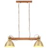 vidaXL griestu lampa, industriāls dizains, misiņa, 25 W, 109 cm, E27