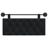 vidaXL Karājo&scaron;s galvgalis Melns 110 x 55 x 7 cm Samts