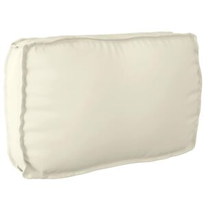 vidaXL Spilvens Krēmkrāsa 70 x 40 x 12 cm Oksforda audums