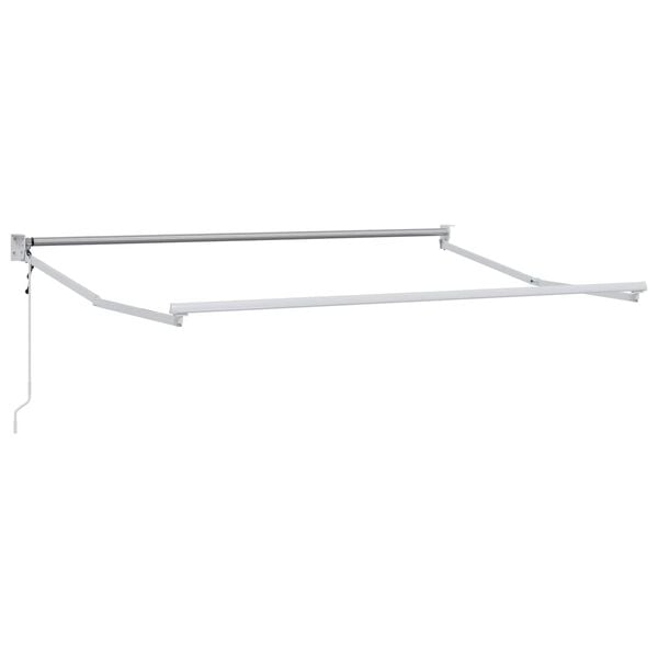 vidaXL Elektriska atvelkamā nojume Dzeltens, oranžs un balts 3,5 x 2 m