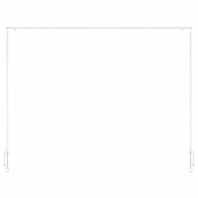 Esschert Design dekoratīvs galda stienis ar skavu, balts
